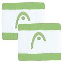 Head Striped Wristband 2.5" Celery Green / White